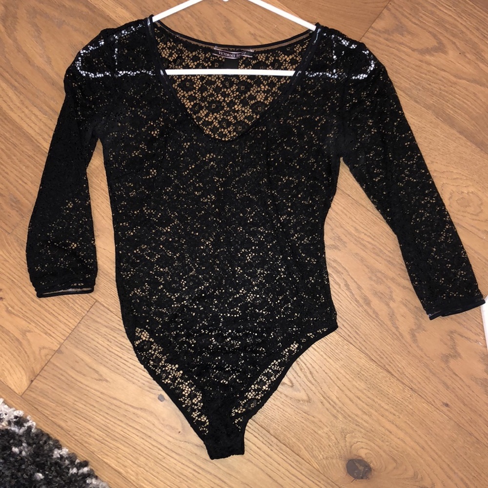 Black Laced Bodysuit